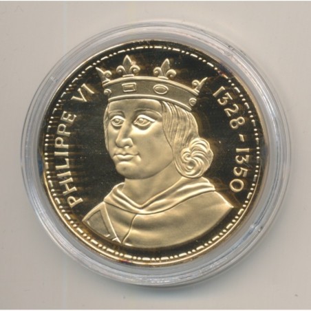 Médaille - Philippe VI - Collection Rois de France - vermeil 