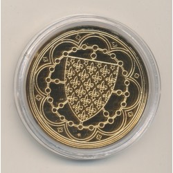 Médaille - Louis X - Collection Rois de France - vermeil  2