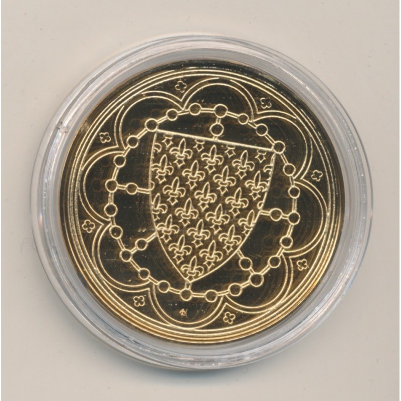 Médaille - Louis X - Collection Rois de France - vermeil 