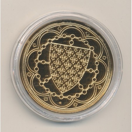 Médaille - Louis X - Collection Rois de France - vermeil 