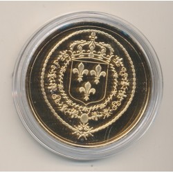 Médaille - Louis XIV - Collection Rois de France - vermeil  2