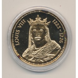 Médaille - Louis VIII - Collection Rois de France - vermeil 