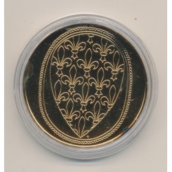 Médaille - Louis VIII - Collection Rois de France - vermeil  2