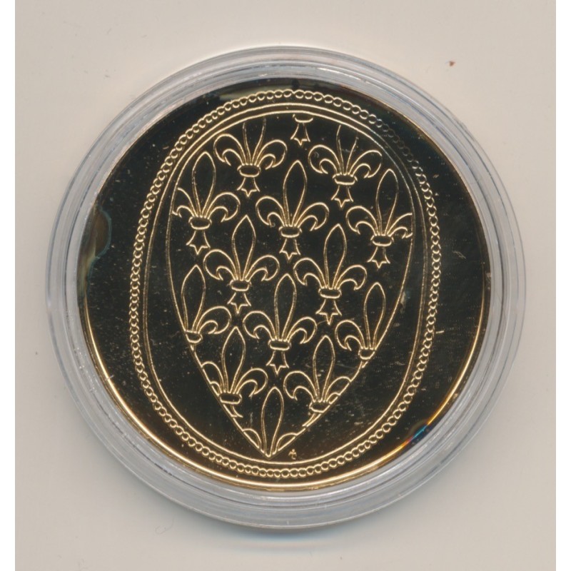 Médaille - Louis VIII - Collection Rois de France - vermeil 