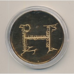 Médaille - Louis VI - Collection Rois de France - vermeil  2