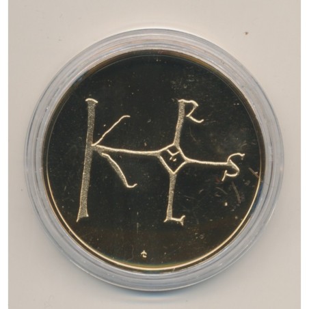 Médaille - Charles II - Collection Rois de France - vermeil 