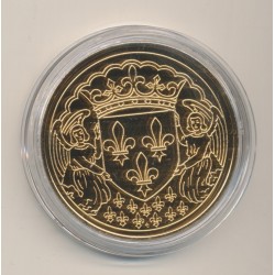 Médaille - Charles VIII - Collection Rois de France - vermeil  2