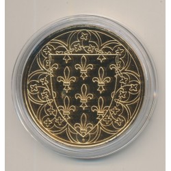 Médaille - Jean II - Collection Rois de France - vermeil  2