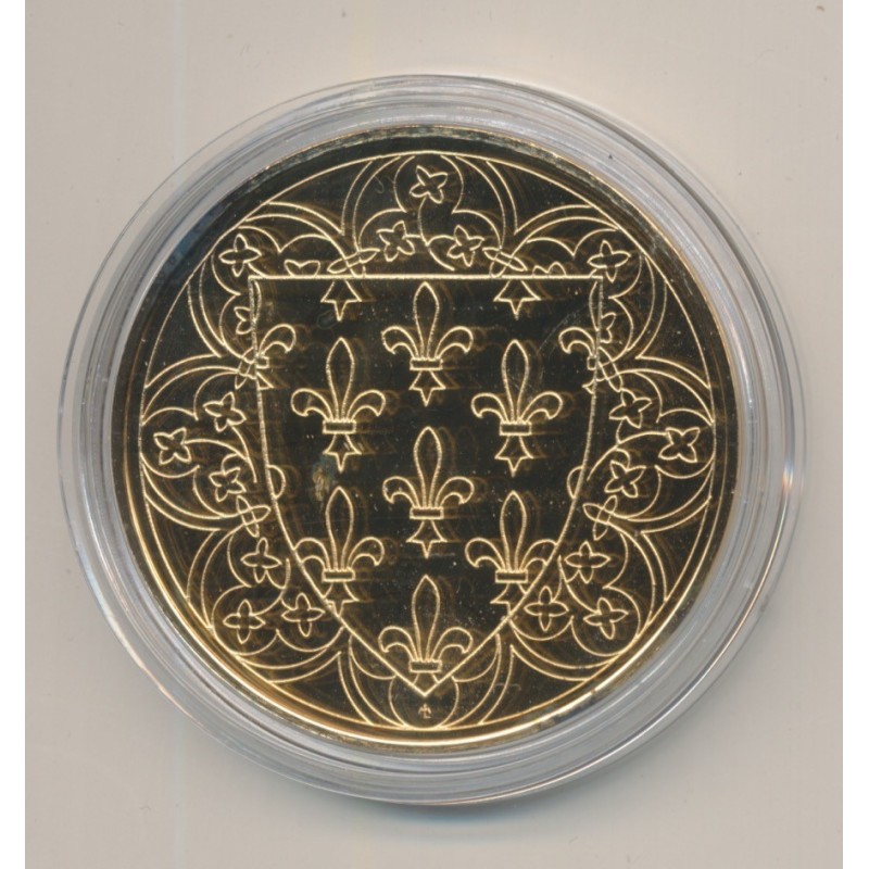 Médaille - Jean II - Collection Rois de France - vermeil 