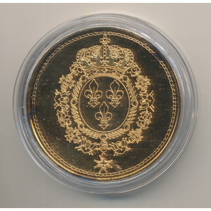 Médaille - Louis XVIII - Collection Rois de France - vermeil 