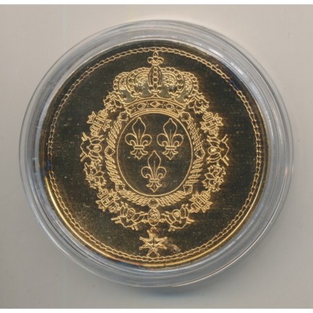 Médaille - Louis XVIII - Collection Rois de France - vermeil 