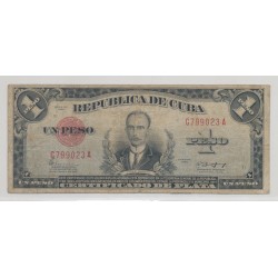 Cuba - 1 Peso 1943 - TB