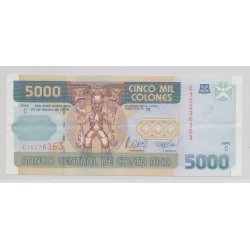 Costa rica - 5000 colones - 24.02.1999 - TTB