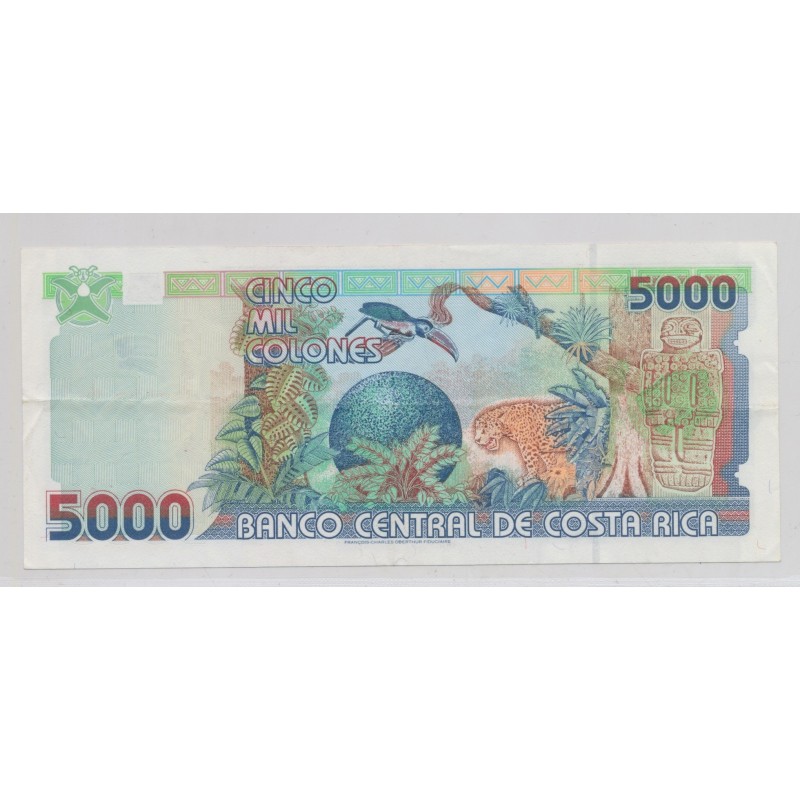 Costa rica - 5000 colones - 24.02.1999 - TTB