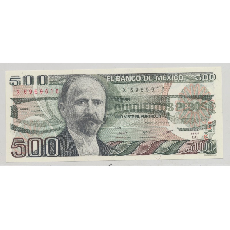 Mexique - 500 Pesos 1984 - SPL+
