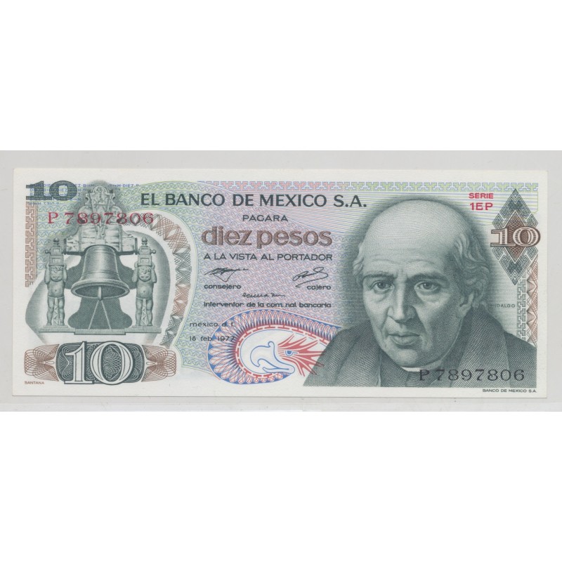 Mexique - 10 Pesos - 18.02.1977 - Neuf