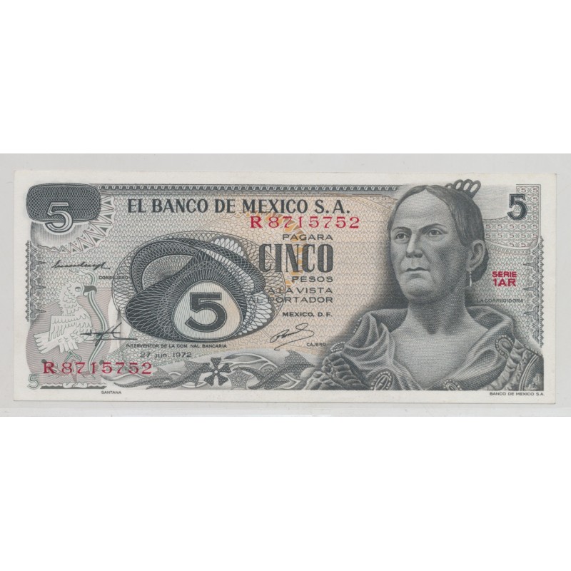 Mexique - 5 Pesos - 27.06.1972 - Neuf