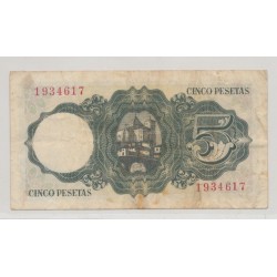 Espagne - 5 Pesetas 1951 - TTB 2