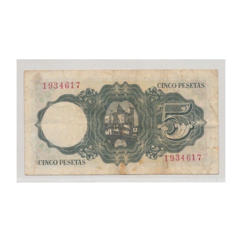 Espagne - 5 Pesetas 1951 - TTB