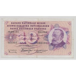 Suisse - 10 Francs 1963 - Série 29C - TTB