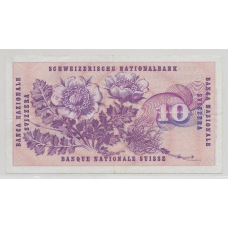 Suisse - 10 Francs 1970 - Série 67C - TTB