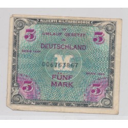 Allemagne - 5 Mark 1944 - TB+