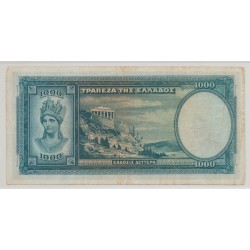 Grèce - 1000 Drachmes 1939 - TTB 2