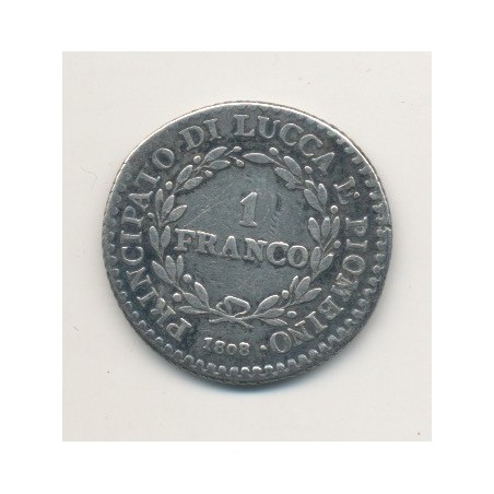 Italie - 1 Franco 1808 - Lucca