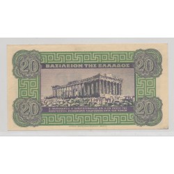Grèce - 20 Drachmes 1940 - TTB+ 2