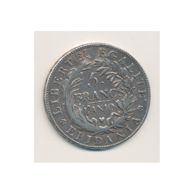 Italie - 5 Francs Gaule Subalpine - AN 10