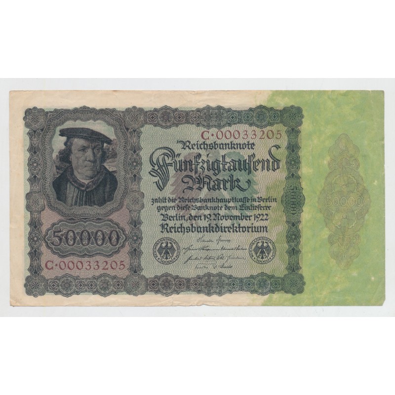 Allemagne - 50000 Marks 1922 - TTB