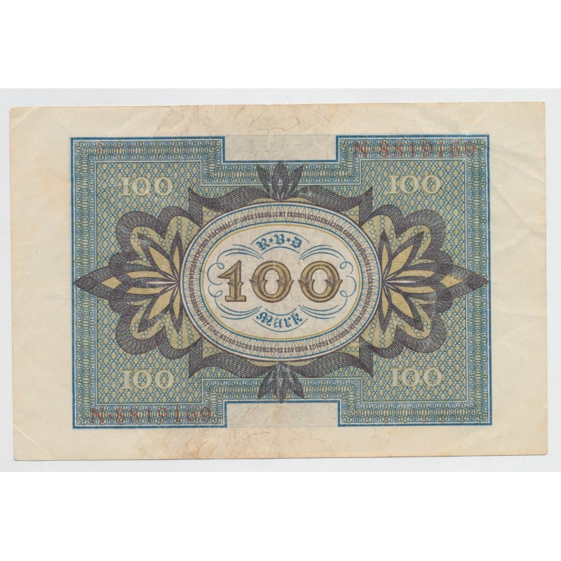 Allemagne - 100 Mark 1920 - TTB