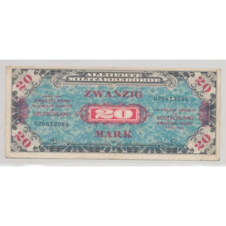 Allemagne - 20 Mark 1944 - TB+