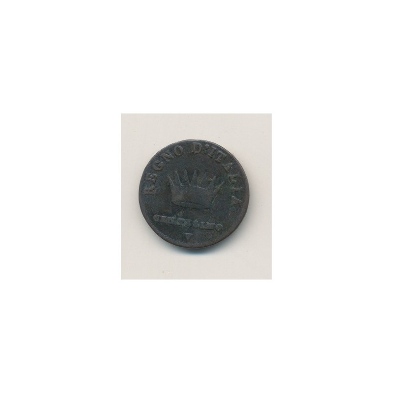 Italie - centesimo 1808 V - Napoleon empereur
