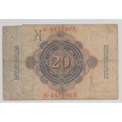 Allemagne - 20 Mark 1914 - B/TB 2