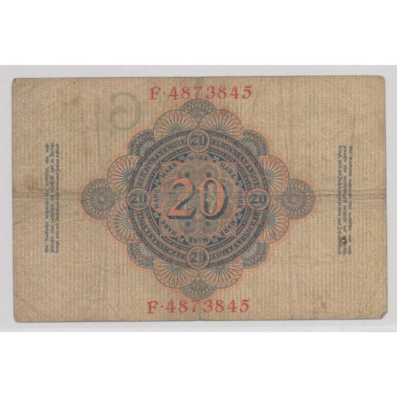 Allemagne - 20 Mark 1910 - TB+