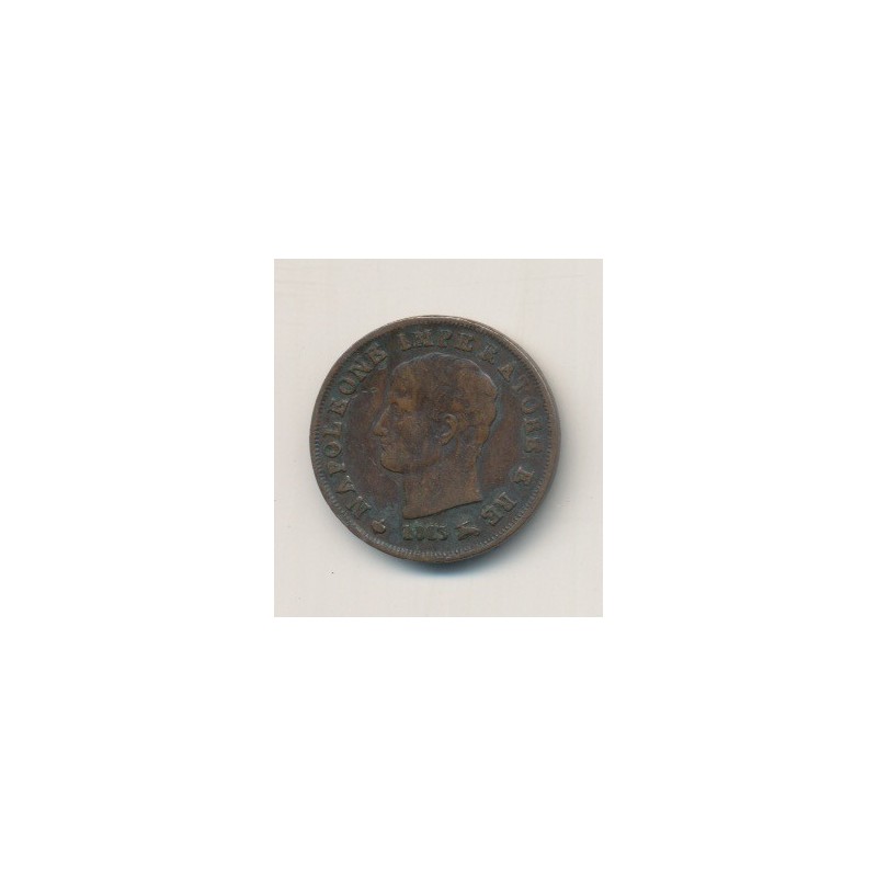 Italie - centesimo 1813 V - Napoleon empereur