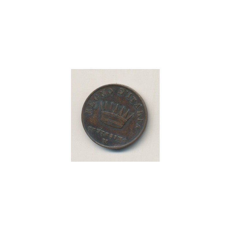 Italie - centesimo 1813 V - Napoleon empereur