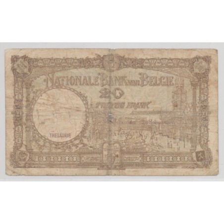 Belgique - 20 Francs - 19.04.1940 - TB