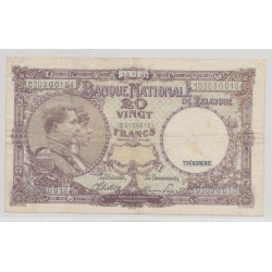 Belgique - 20 Francs - 18.11.1944 - TTB