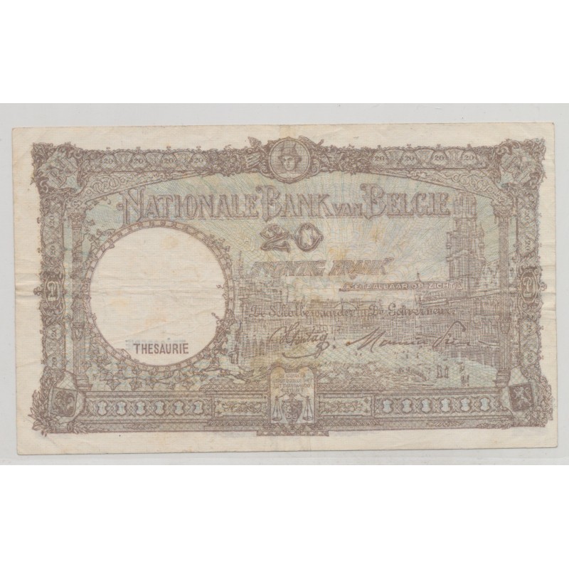 Belgique - 20 Francs - 18.11.1944 - TTB