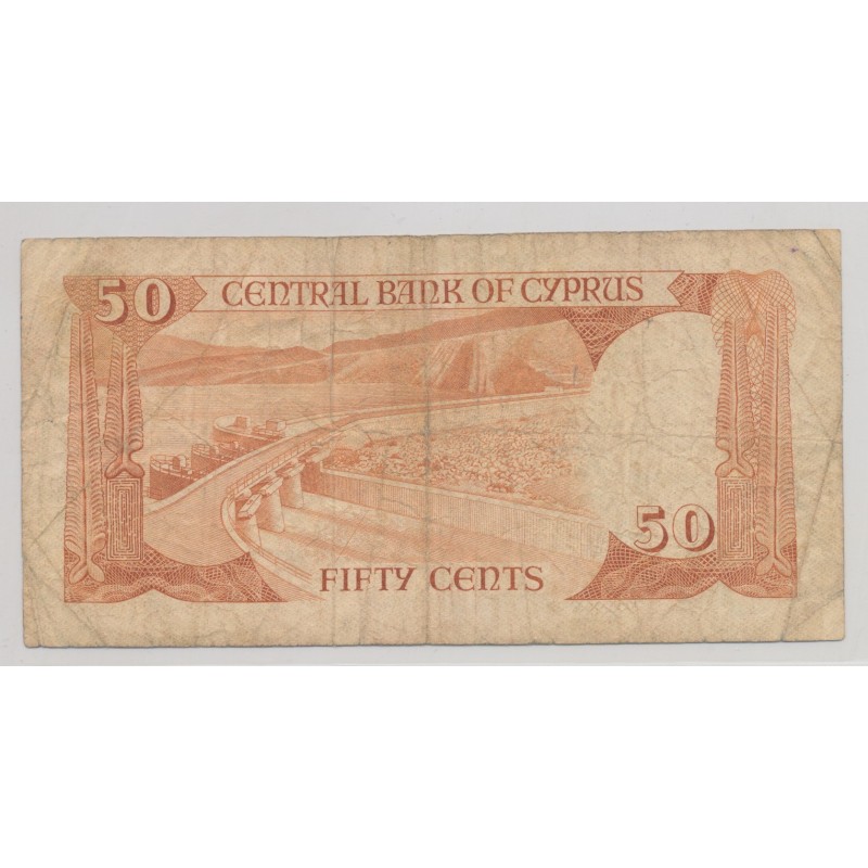 Chypre - 50 Cents - 1.12.1984 - TB