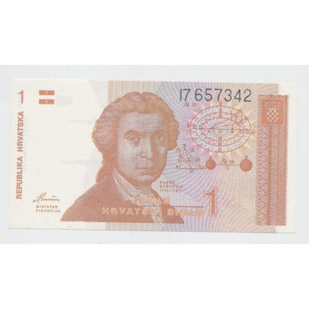 Croatie - 1 Dinar 1991 - Neuf