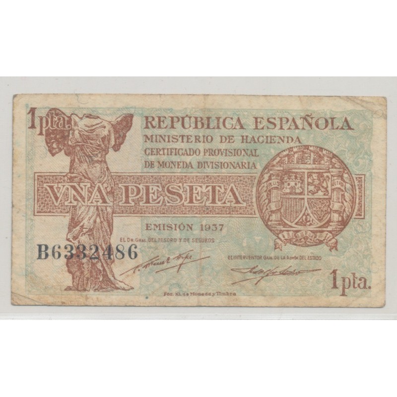 Espagne - 1 Peseta 1937 - tb+