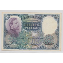 Espagne - 50 Pesetas 1931 - TTB