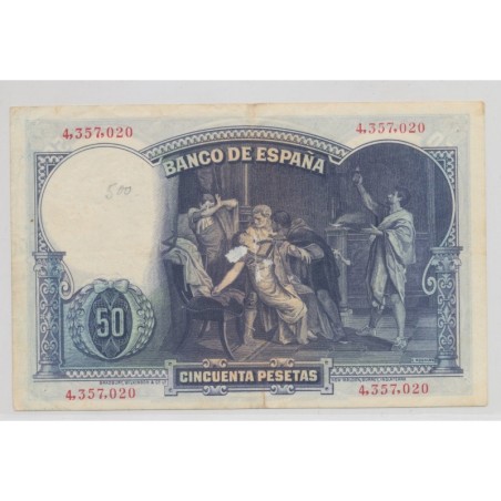 Espagne - 50 Pesetas 1931 - TTB