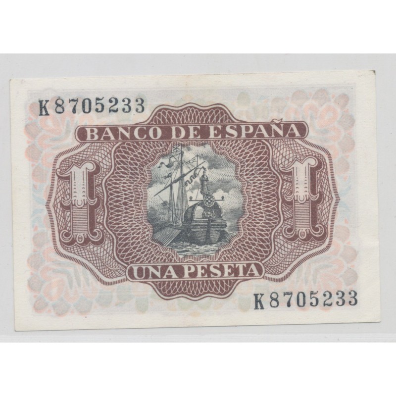 Espagne - 1 Peseta 1953 - TTB+