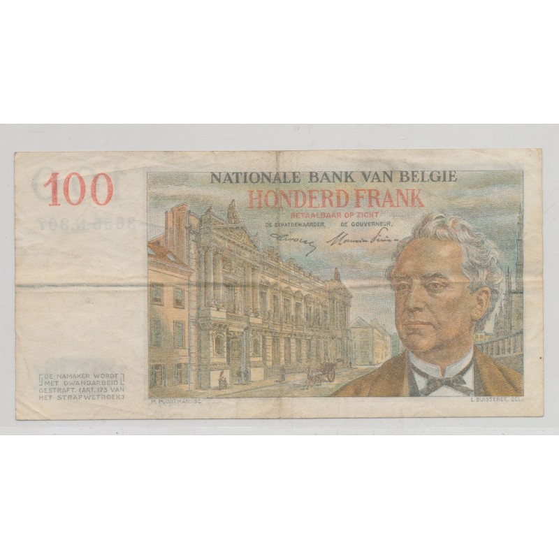 Belgique - 100 Francs - 27.5.1953 - TTB