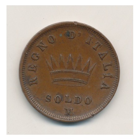 Italie - Soldo - 1813 M