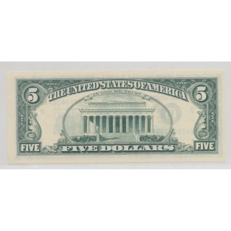 Etats-Unis - 5 Dollar Lincoln - 1988 A - SPL